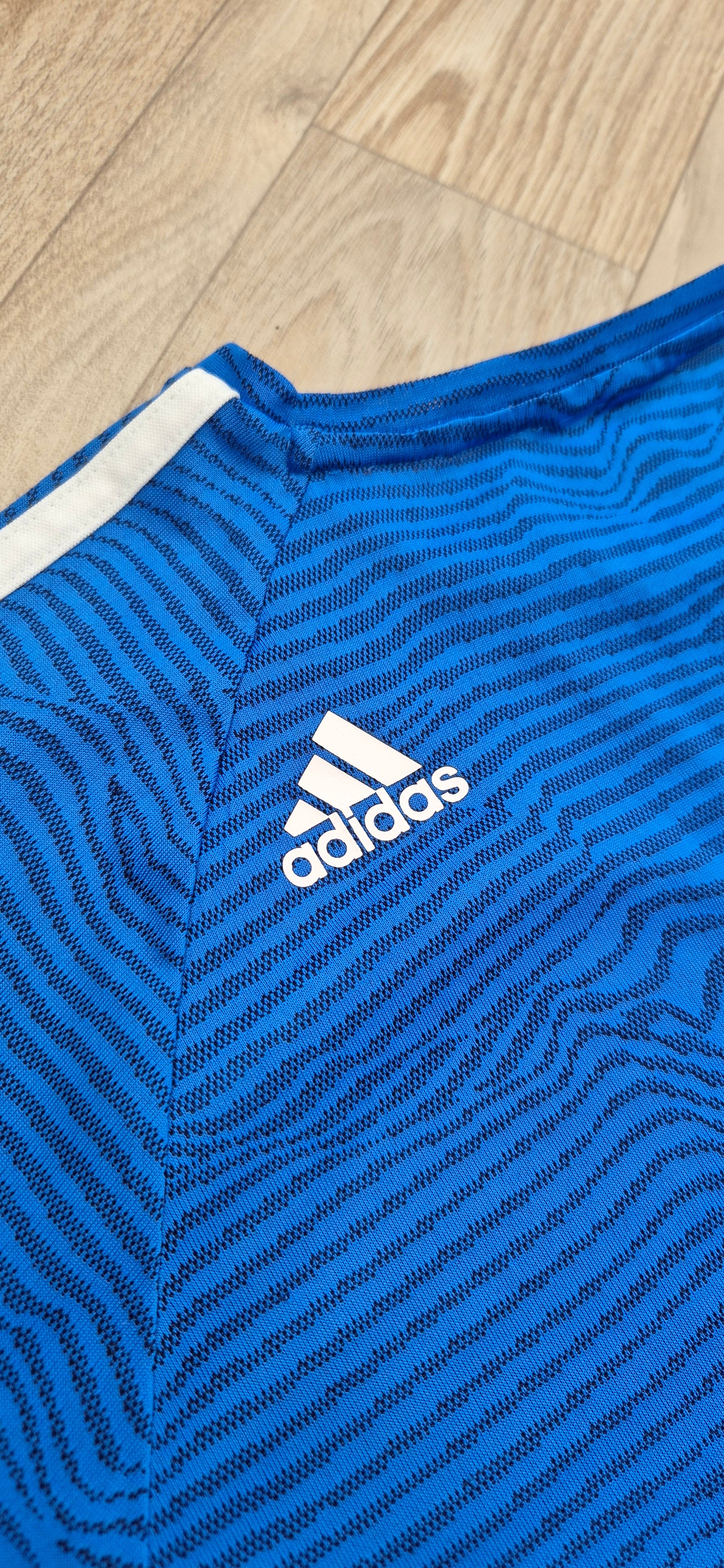 Adidas X Marseille Tshirt Blau Gestreift
