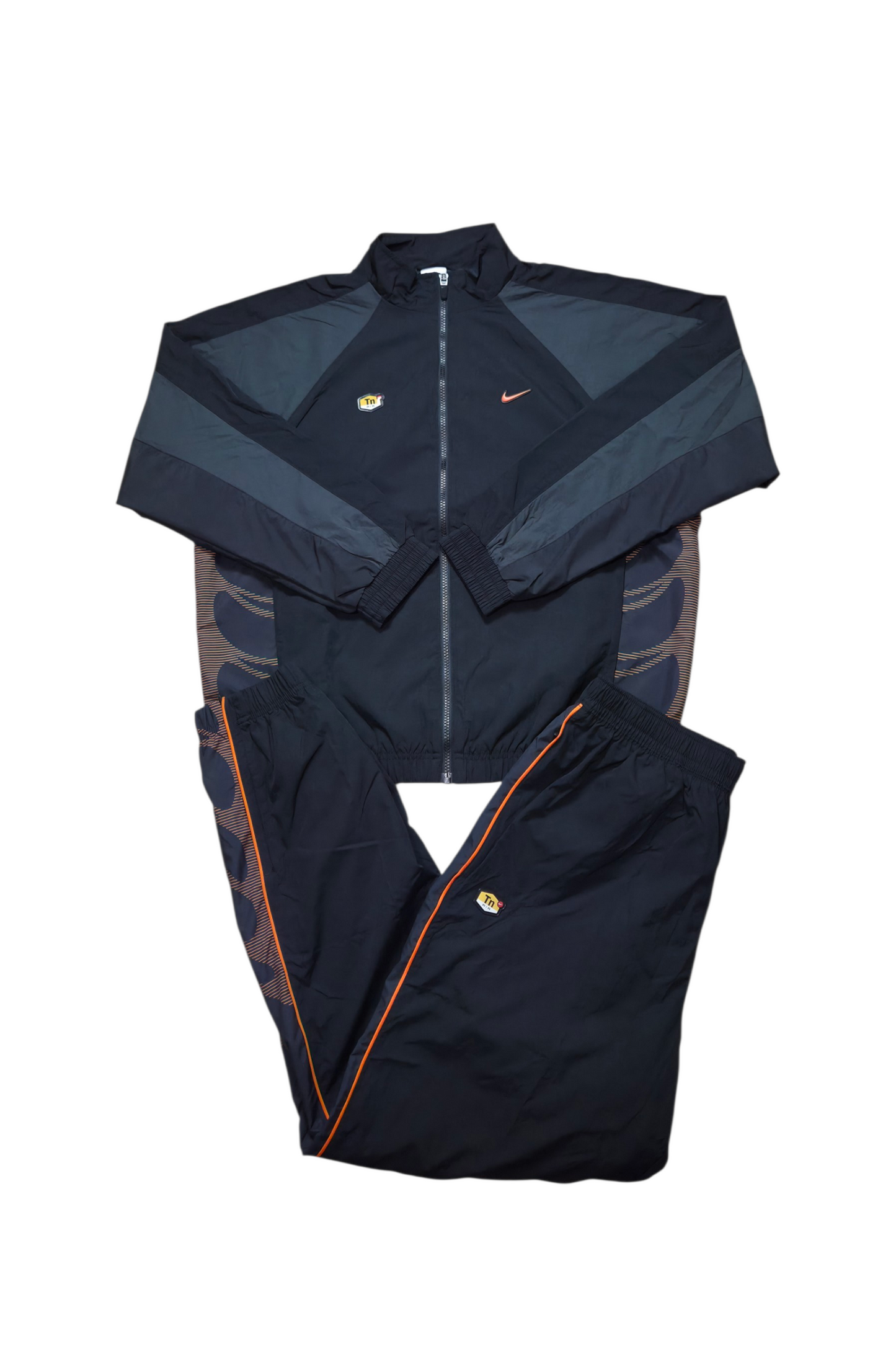 Nike TN Tracksuit Trainingsanzug orange/schwarz Shark design