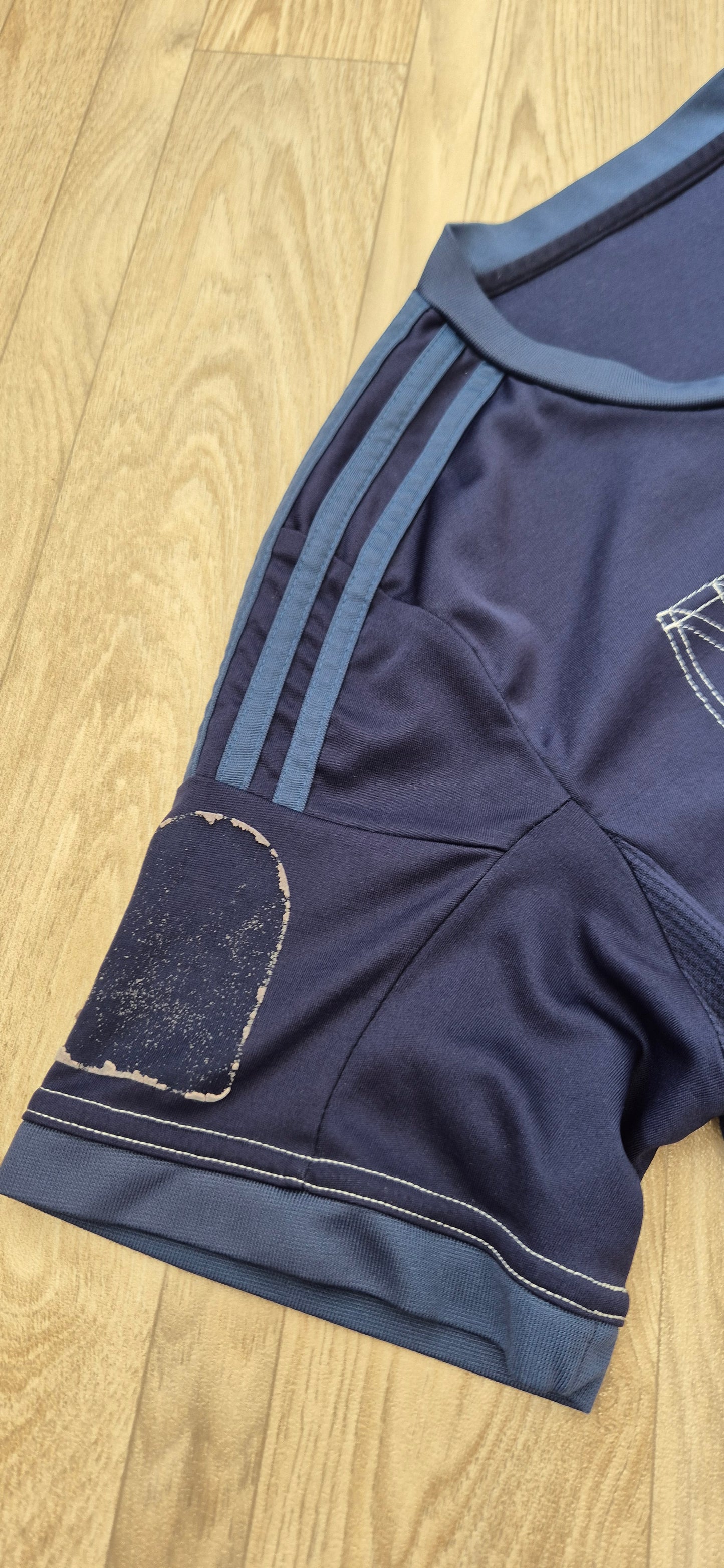 Adidas X Marseille Tshirt Blau Jeans Style