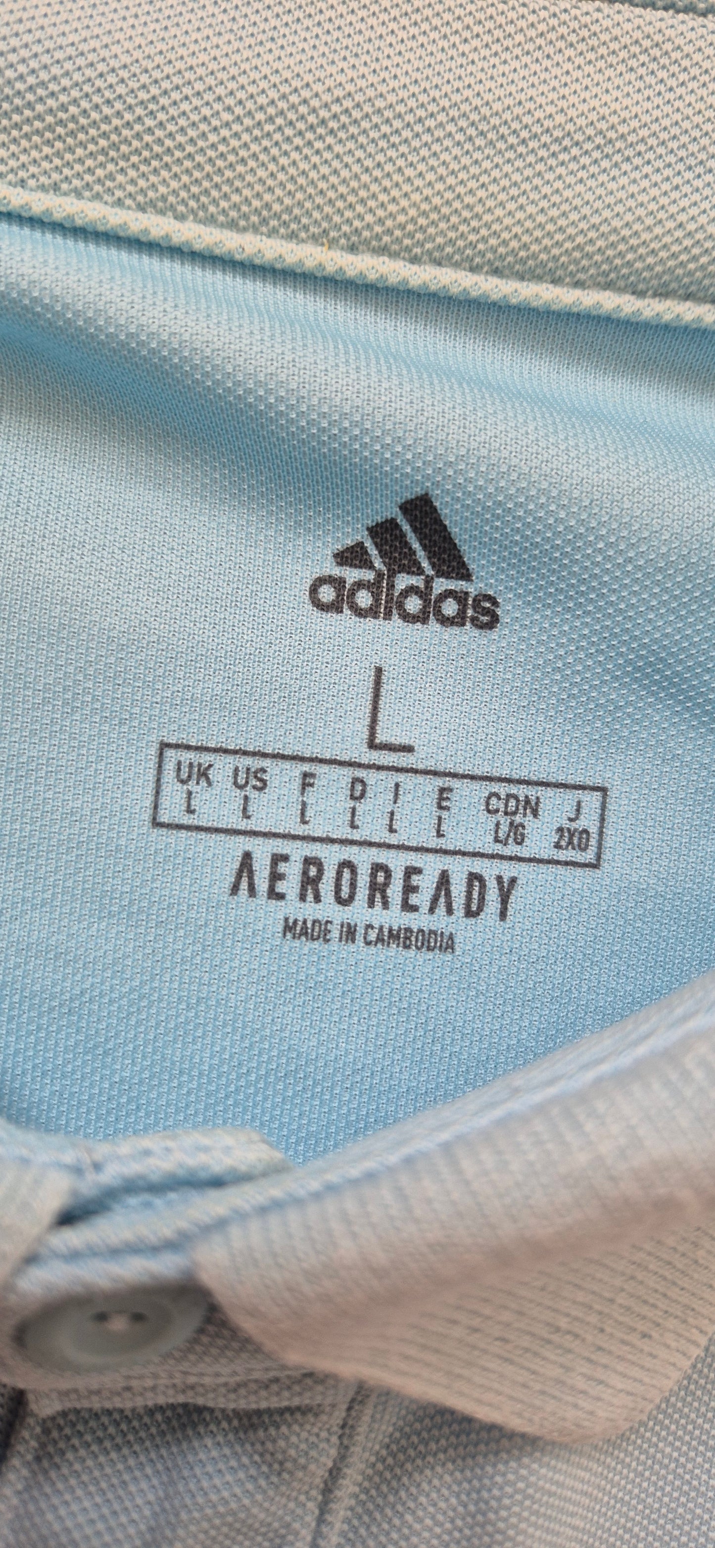 Adidas X Ajax Amsterdam Poloshirt Babyblau 2020
