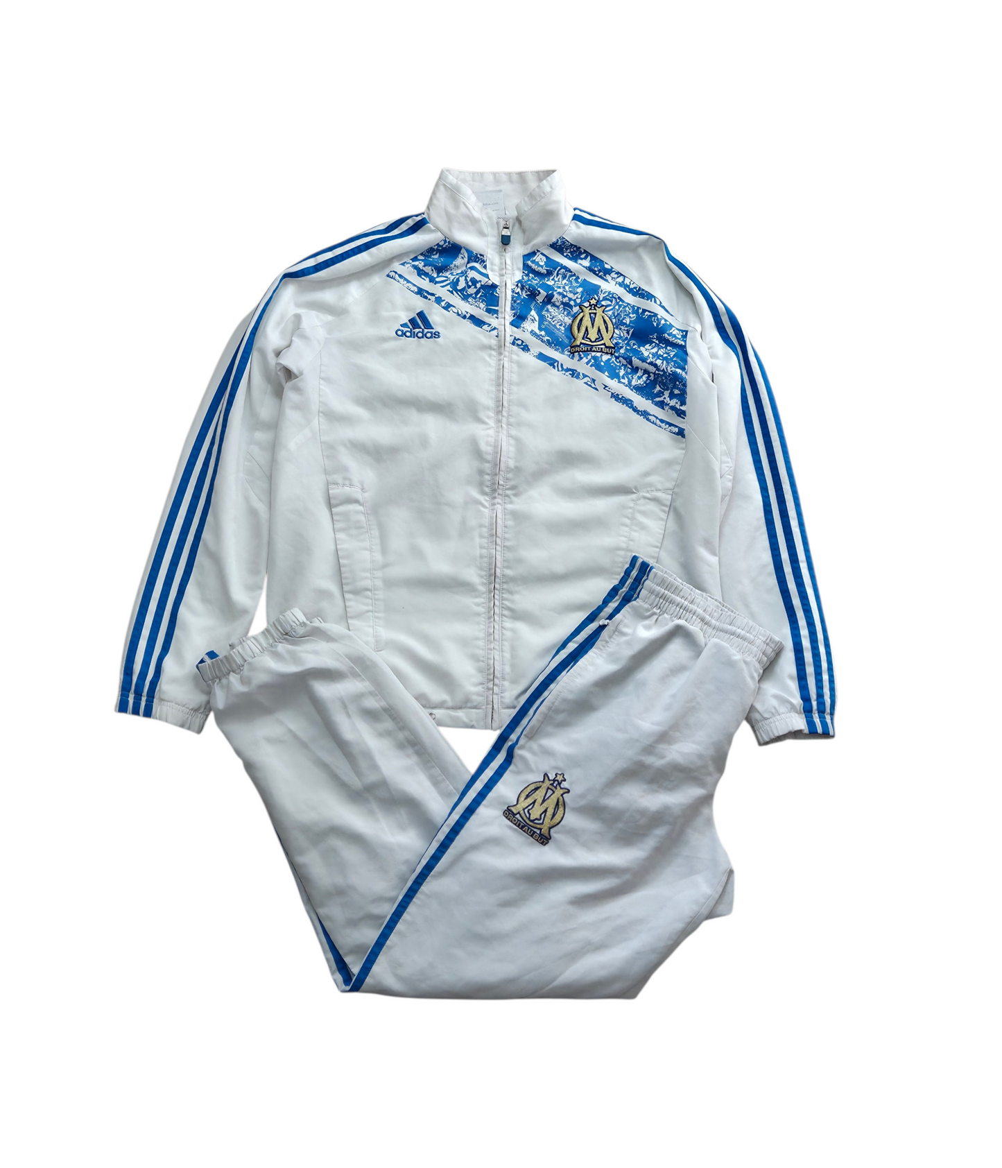 Adidas Olympique Marseille Vintage Tracksuit Trainingsanzug 2011