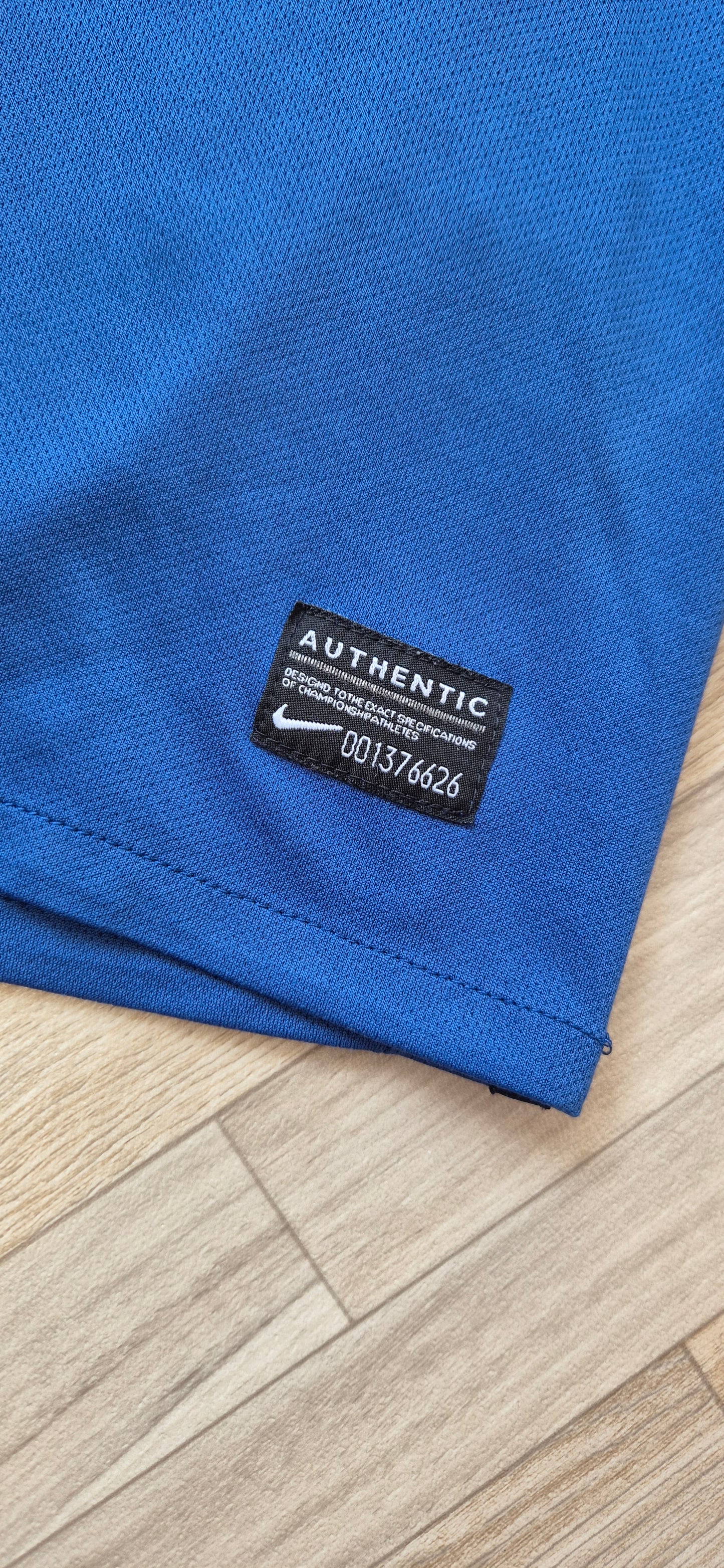 Nike X Frankreich FFF Poloshirt vintage Blau