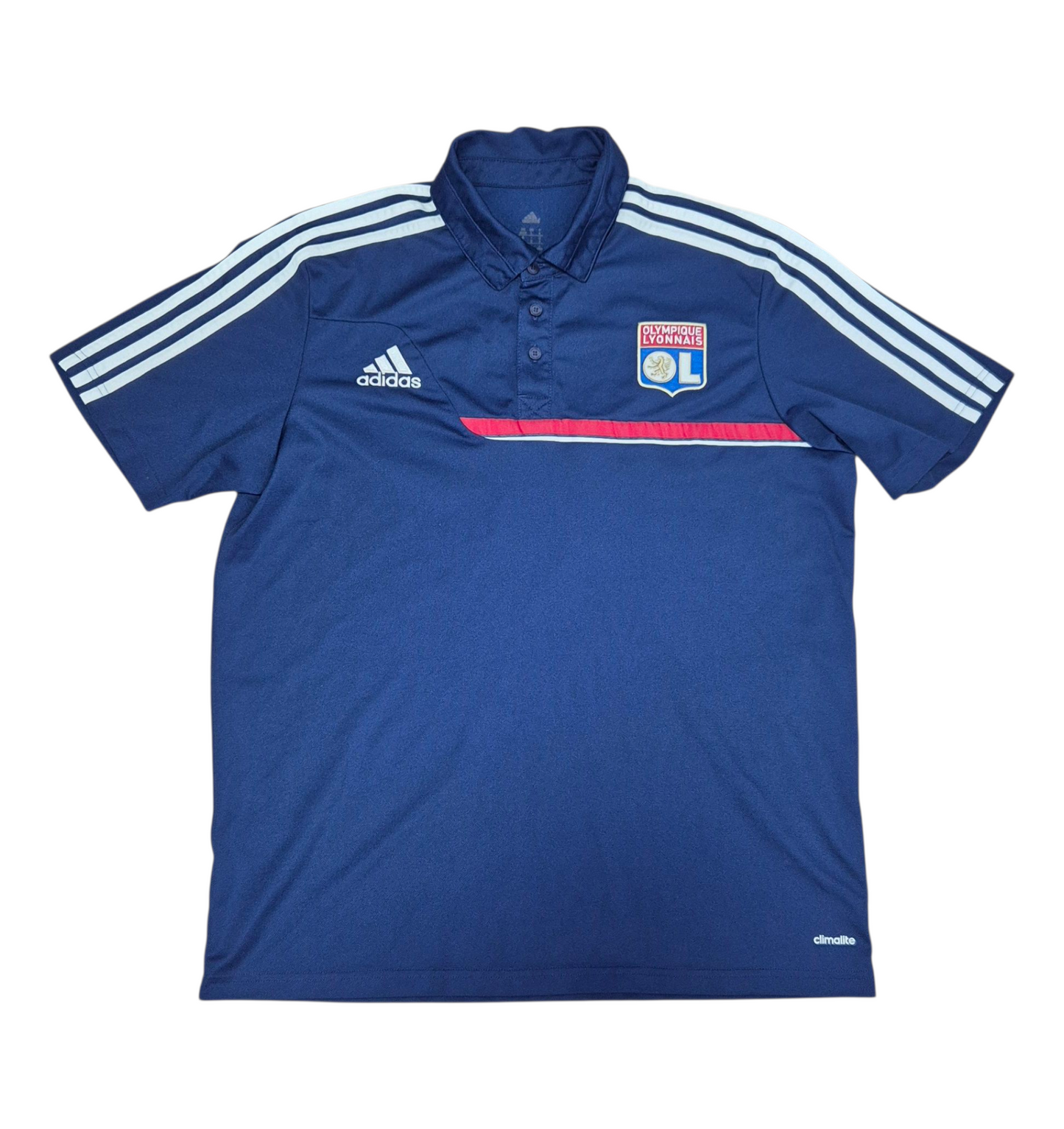 Adidas X Lyon Poloshirt Vintage Blau