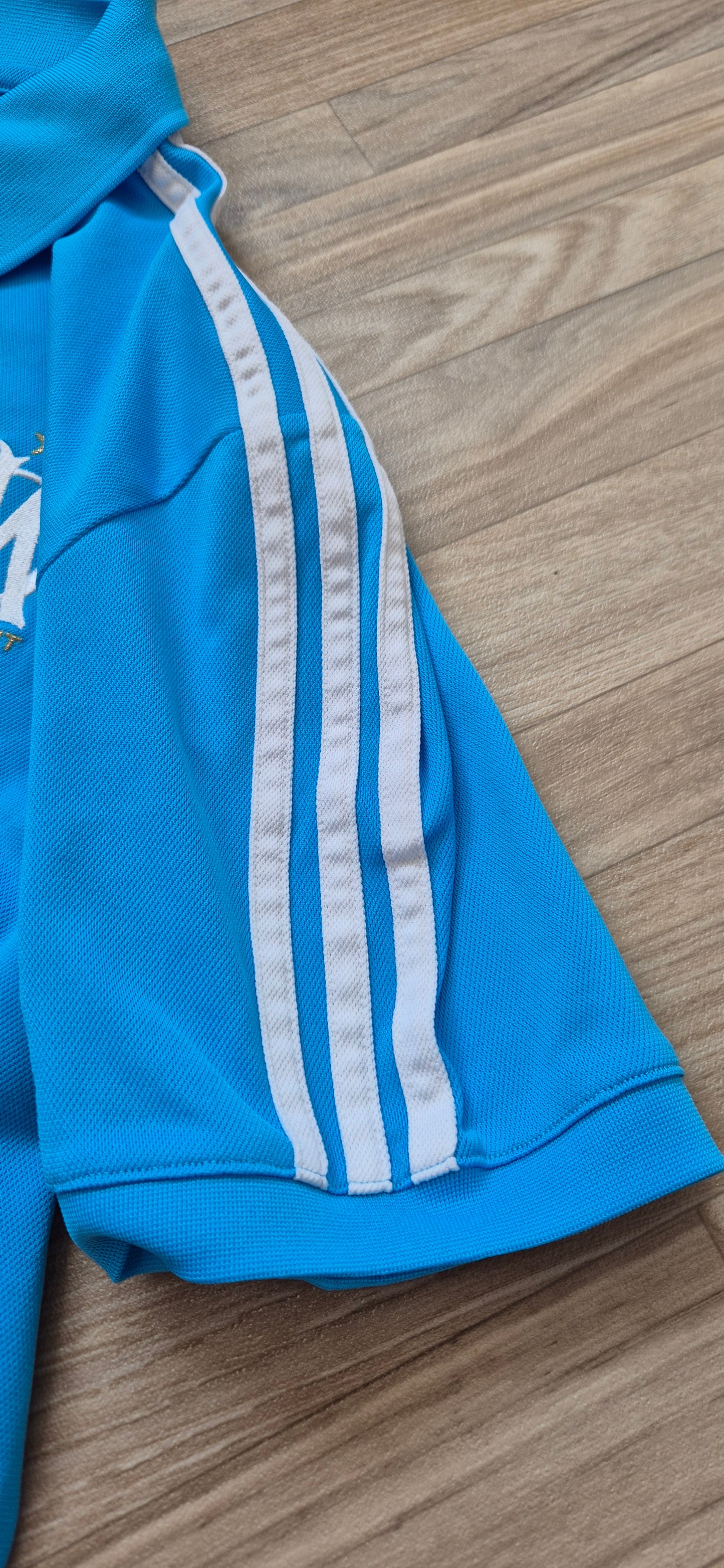 Adidas X Marseille Poloshirt Babyblau L