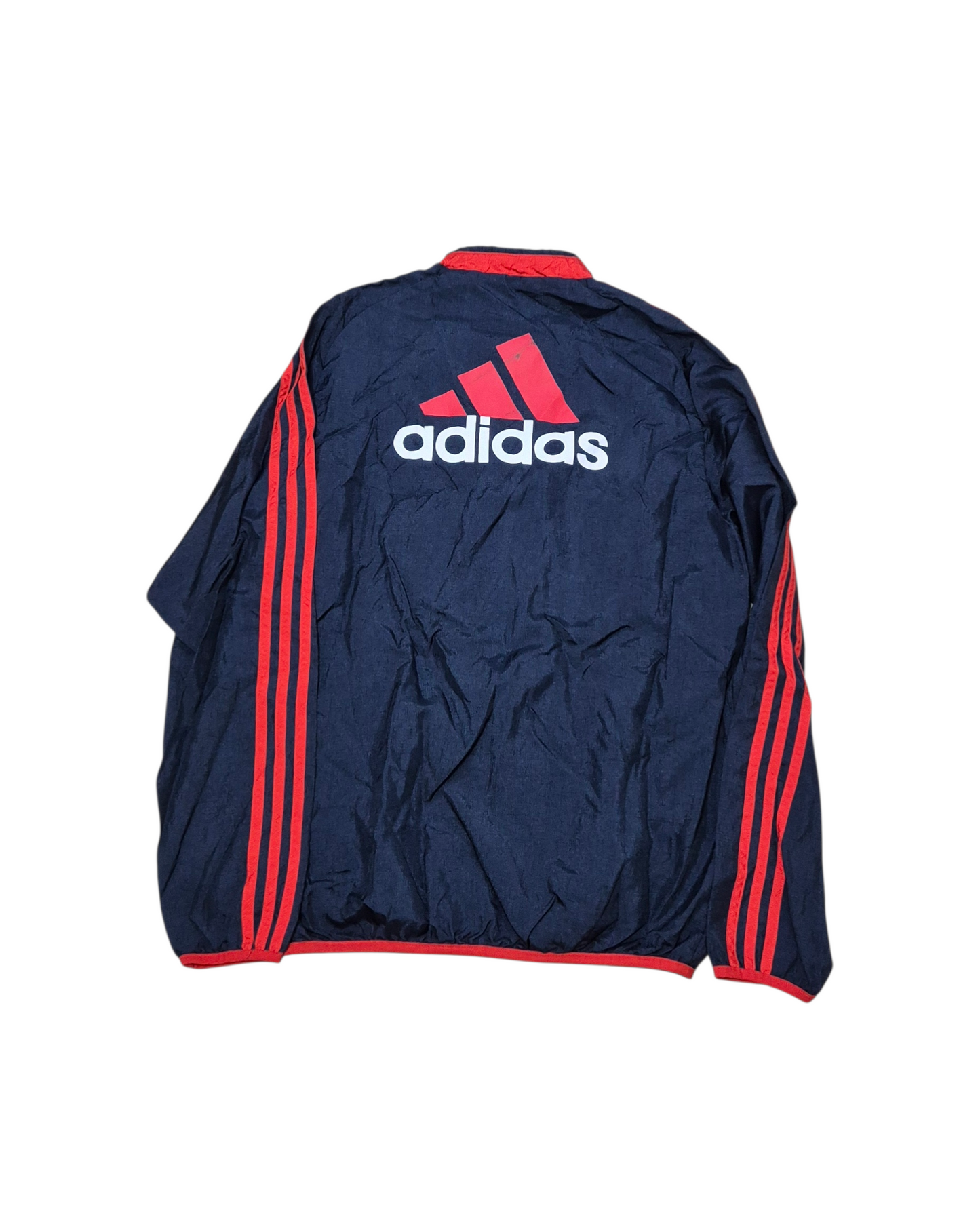 Adidas FC Bayern München Vintage Style Trainingsanzug Tracksuit 2021 Blau/Rot