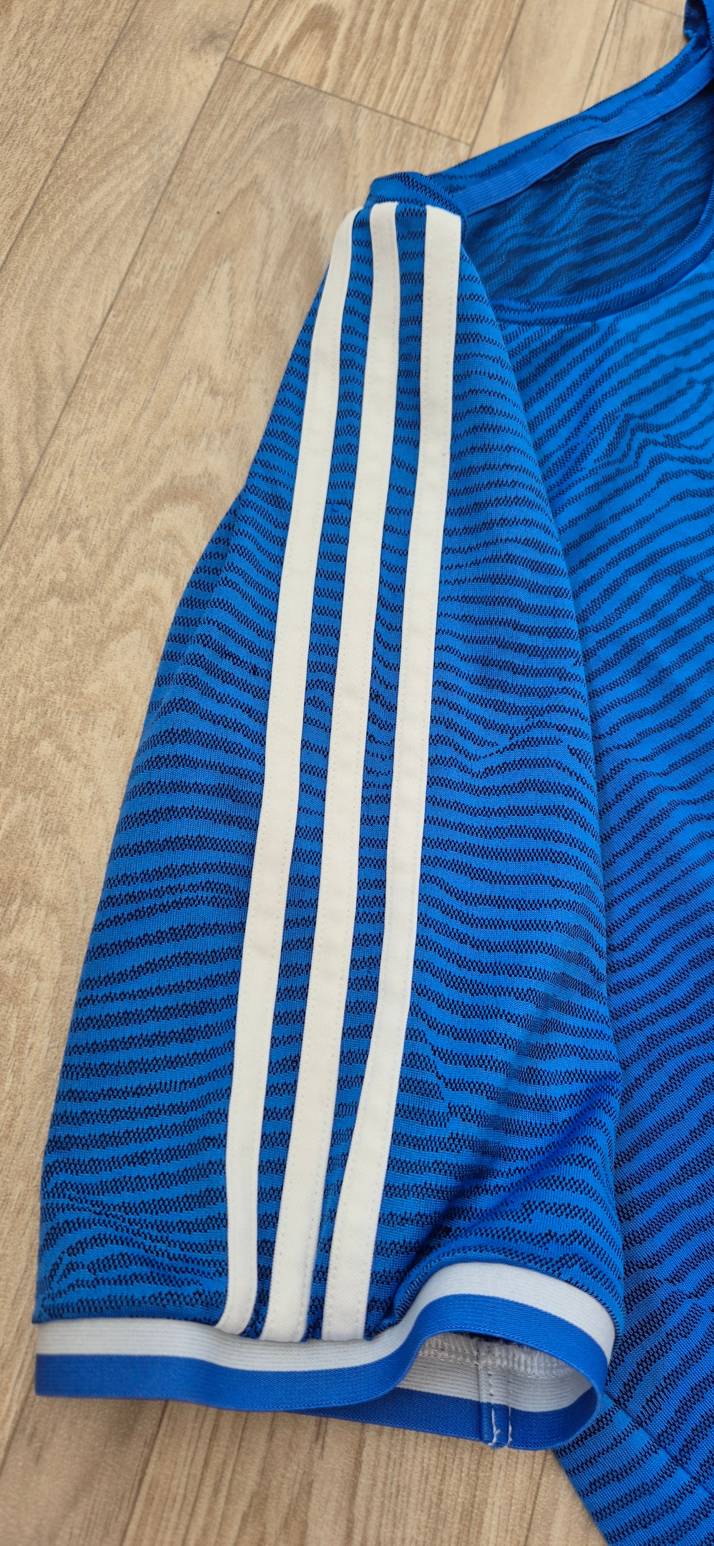 Adidas X Marseille Tshirt Blau Gestreift
