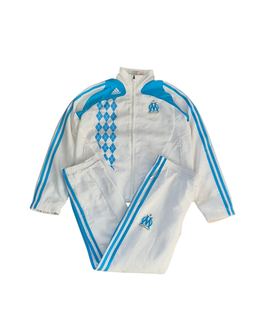 Adidas Marseille Vintage Trainingsanzug Tracksuit 2008 Weiss/Blau