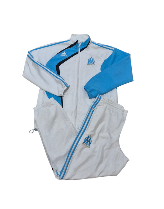 Adidas Marseille Vintage Trainingsanzug Tracksuit 2009 Weiss/Blau