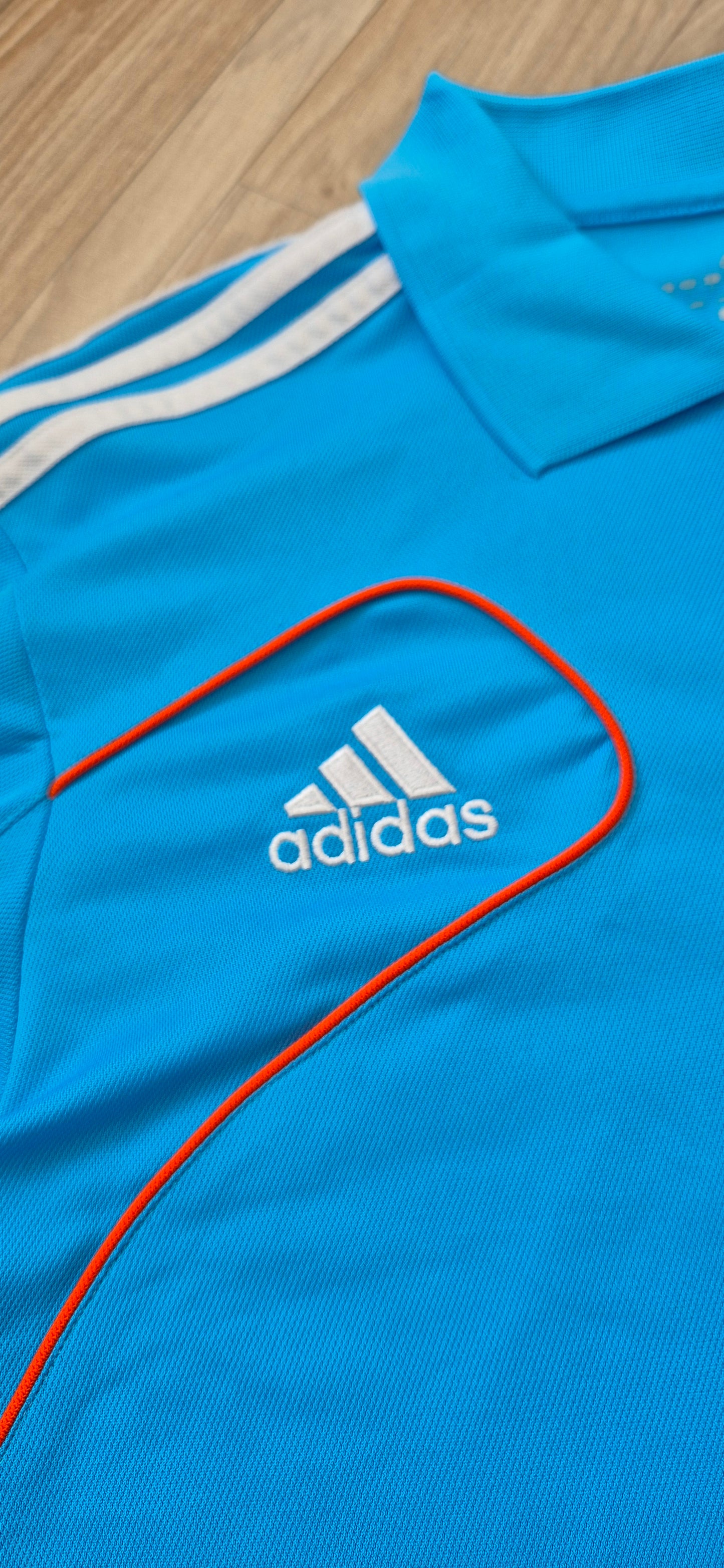 Adidas X Marseille Poloshirt Babyblau L