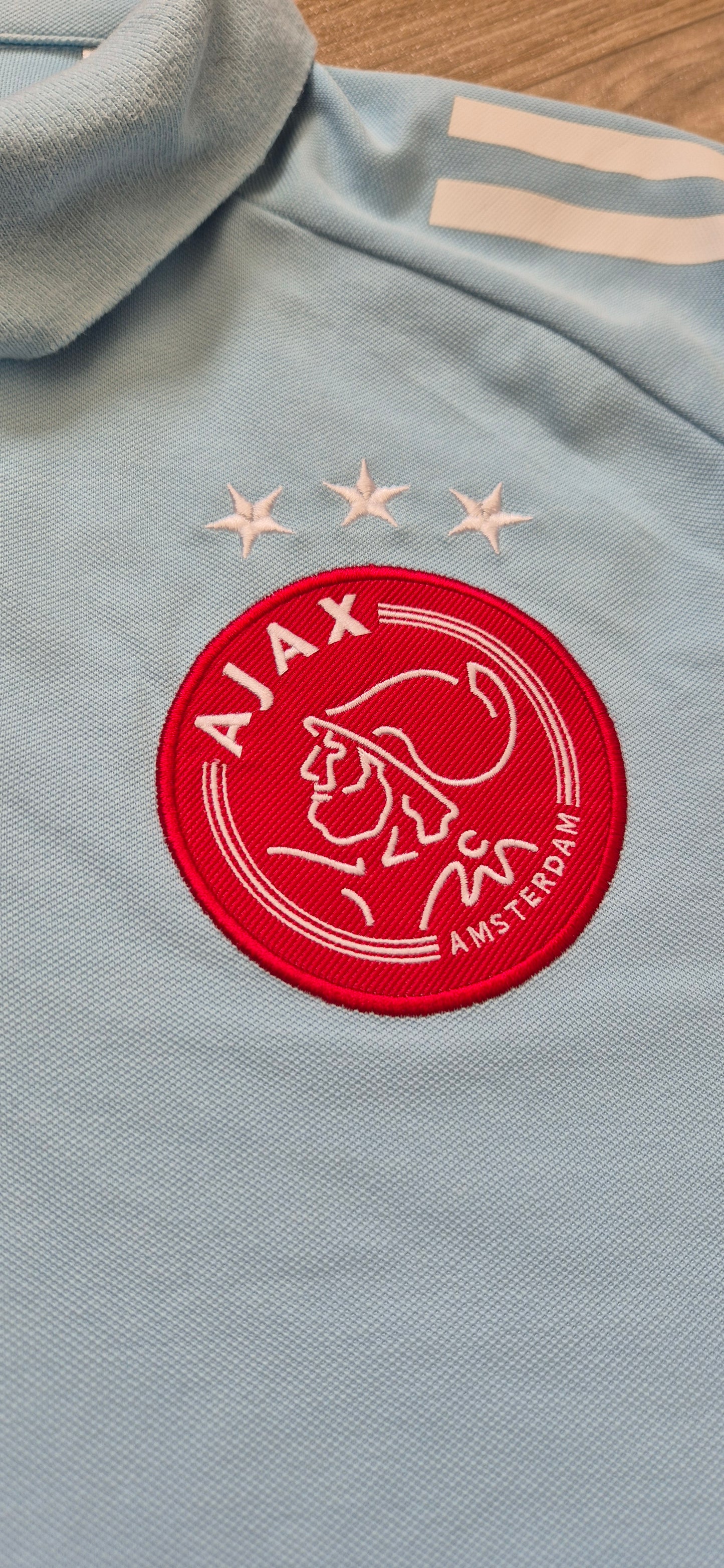 Adidas X Ajax Amsterdam Poloshirt Babyblau 2020