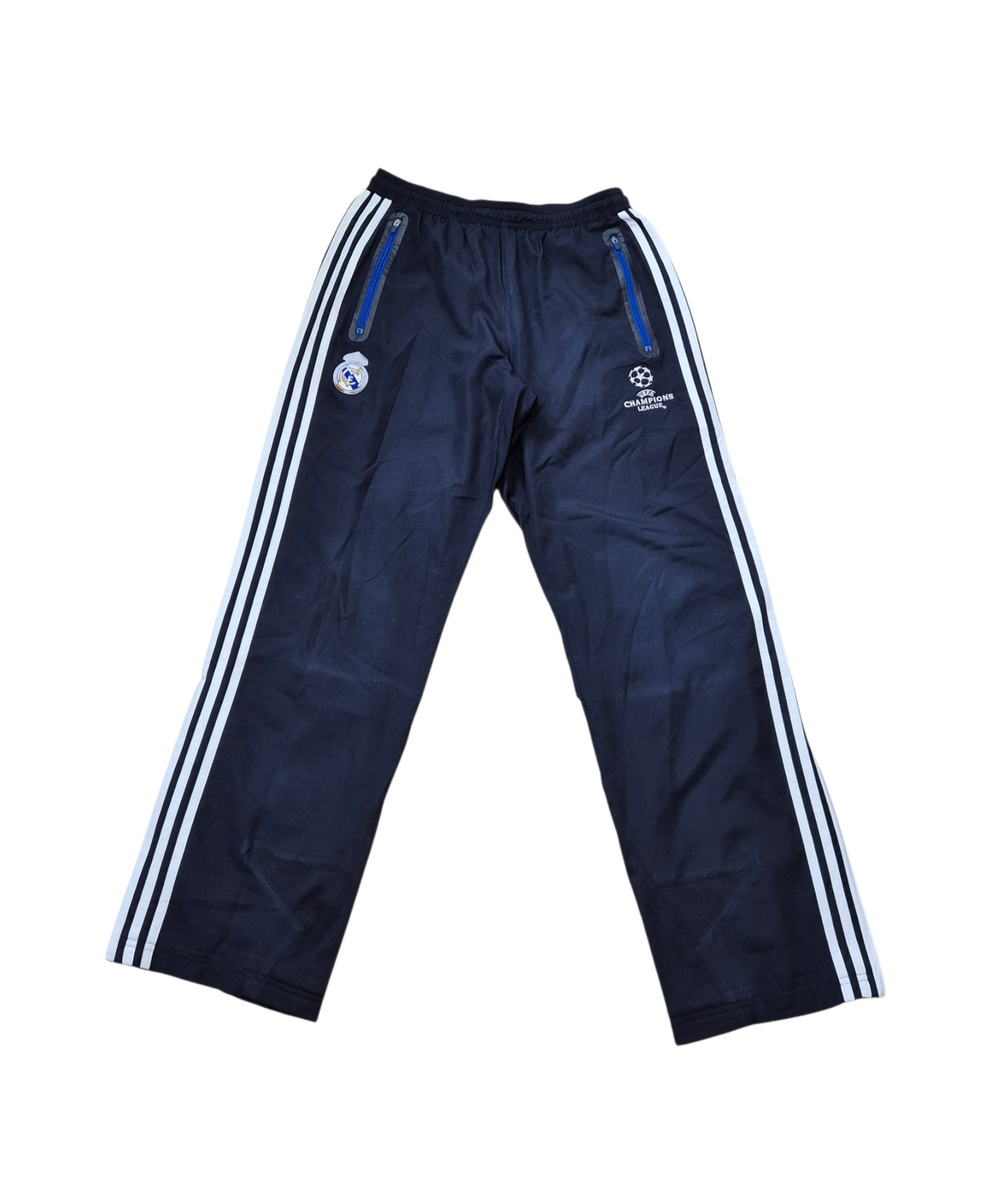 Adidas Real Madrid Vintage Trainingsanzug y2k 2000er Weiss/Blau/Schwarz