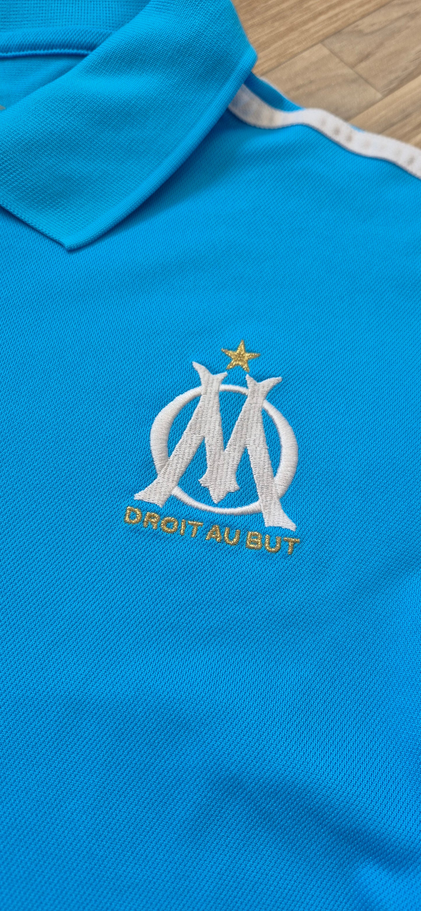 Adidas X Marseille Poloshirt Babyblau L