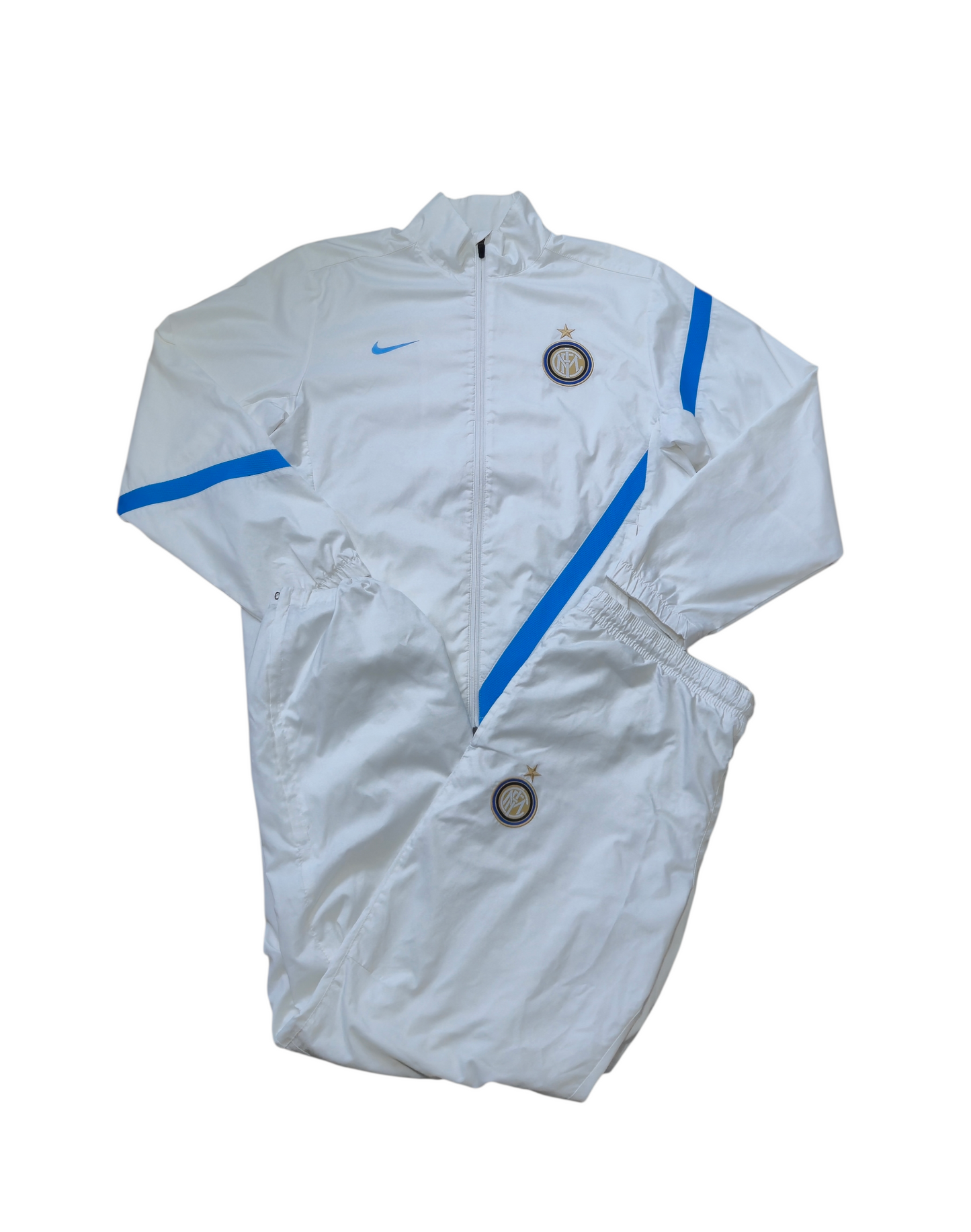 Nike Inter Mailand Vintage Trainingsanzug y2k 2000er Weiss/Blau