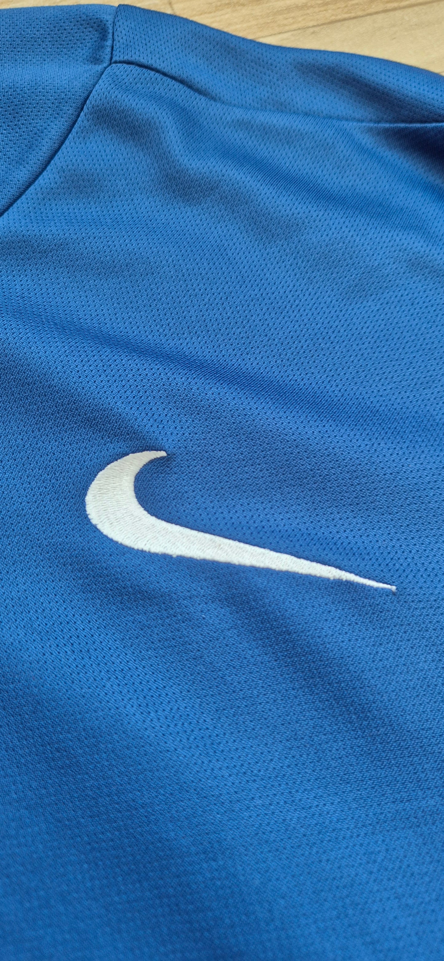 Nike X Frankreich FFF Poloshirt vintage Blau
