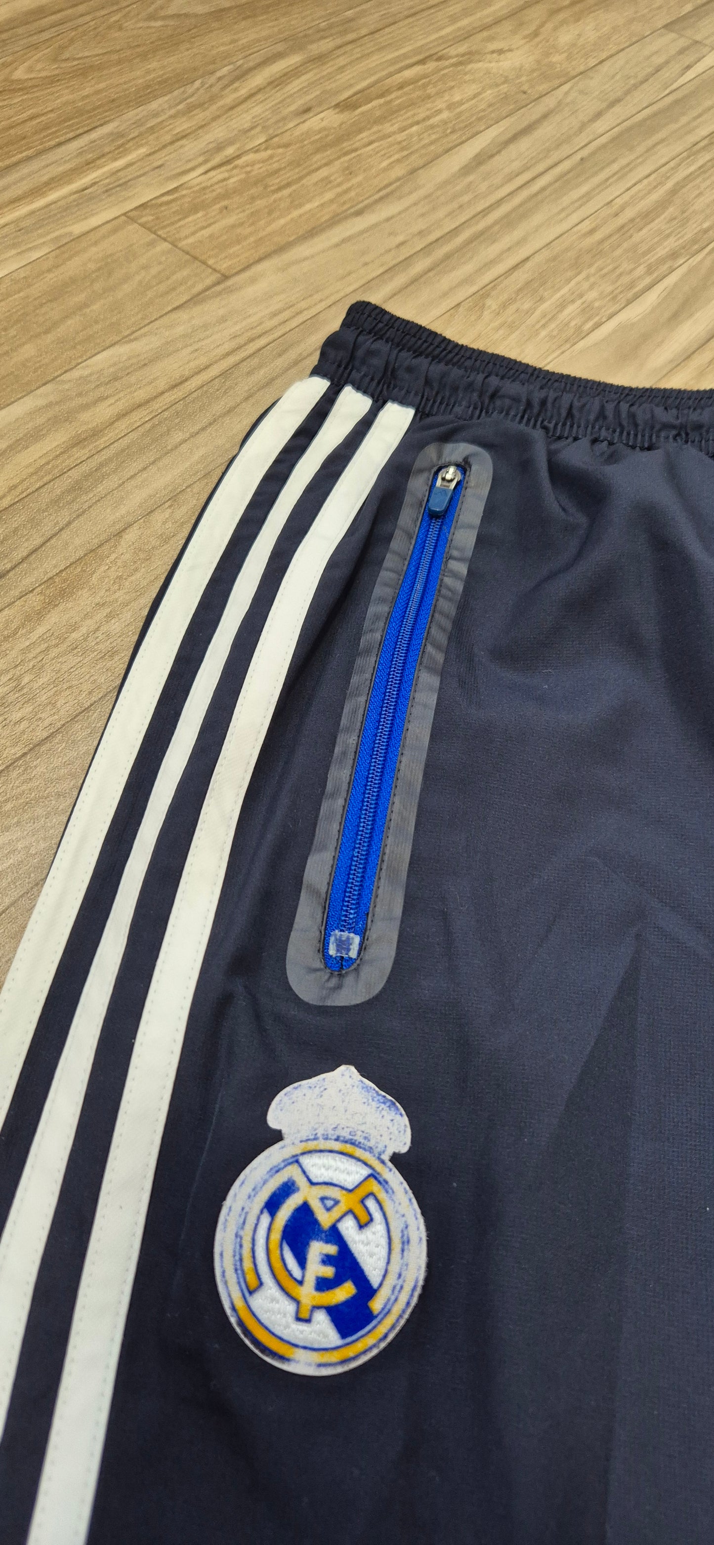 Adidas Real Madrid Vintage Trainingsanzug y2k 2000er Weiss/Blau/Schwarz