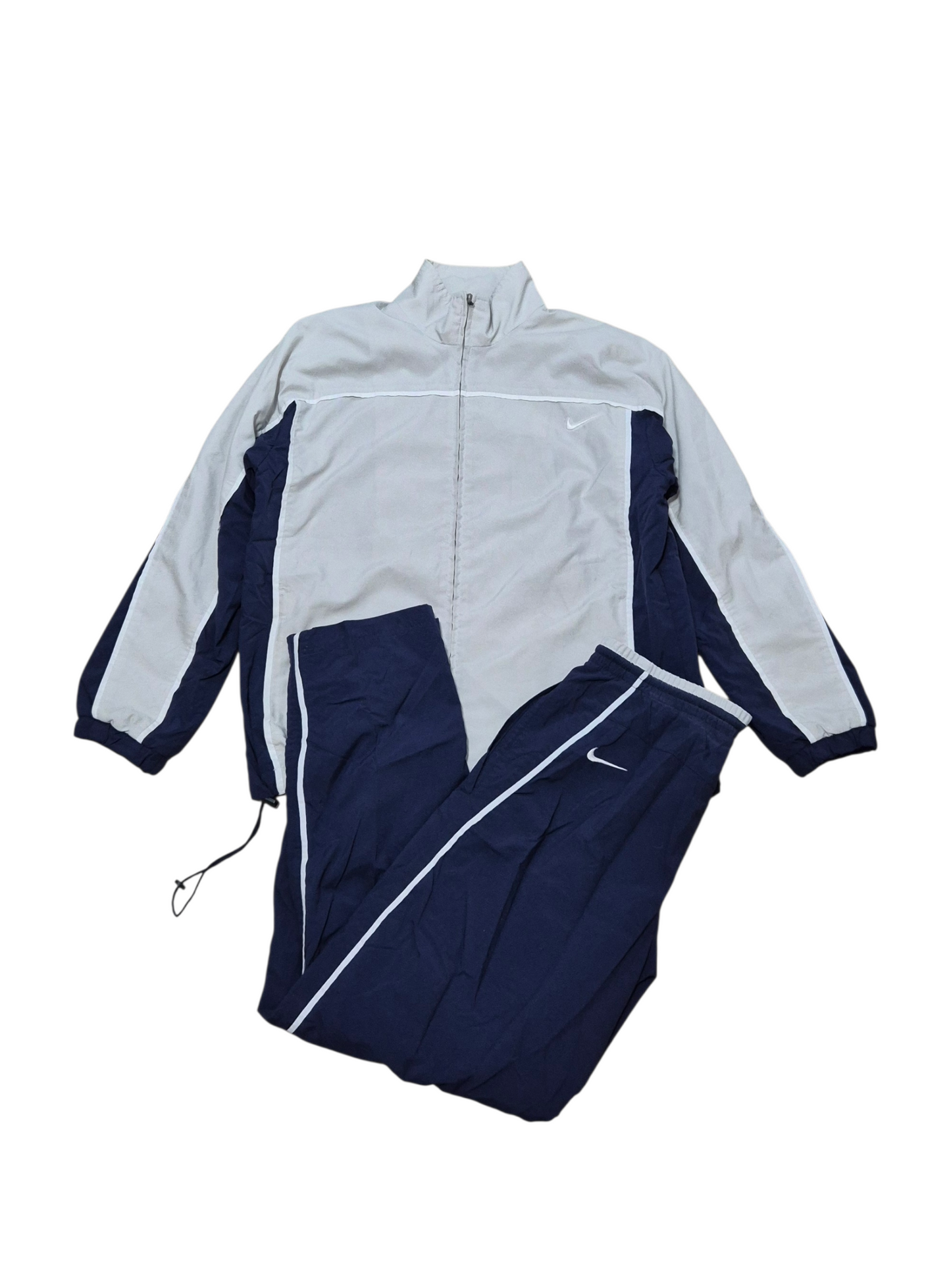 Nike Vintage Trainingsanzug Tracksuit 2000er Y2k Blau/Weiss