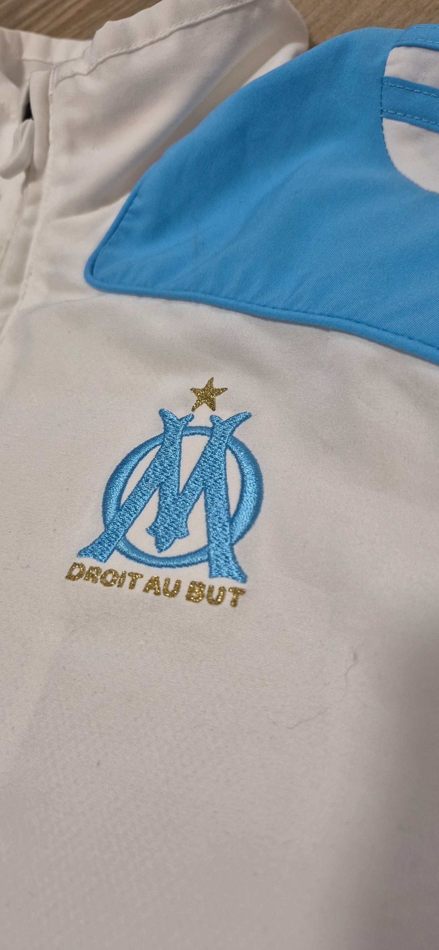 Adidas Marseille Vintage Trainingsanzug Tracksuit 2008 Weiss/Blau