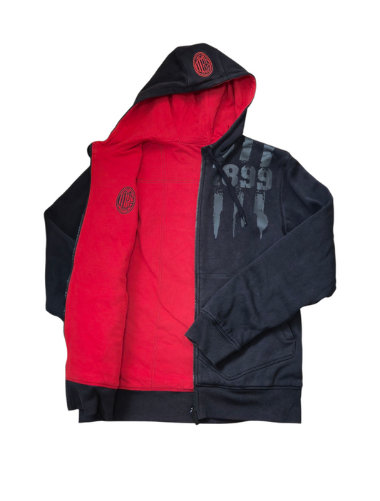 Adidas X Ac Milan Reversible Zip Hoddie