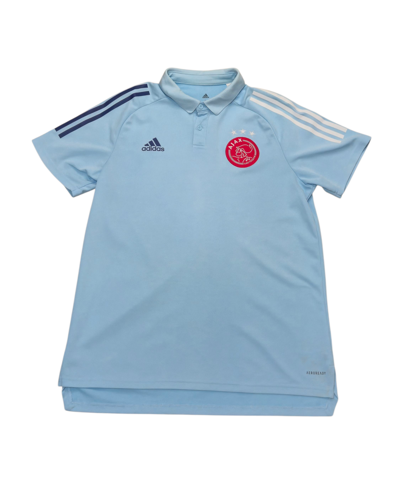 Adidas X Ajax Amsterdam Poloshirt Babyblau 2020