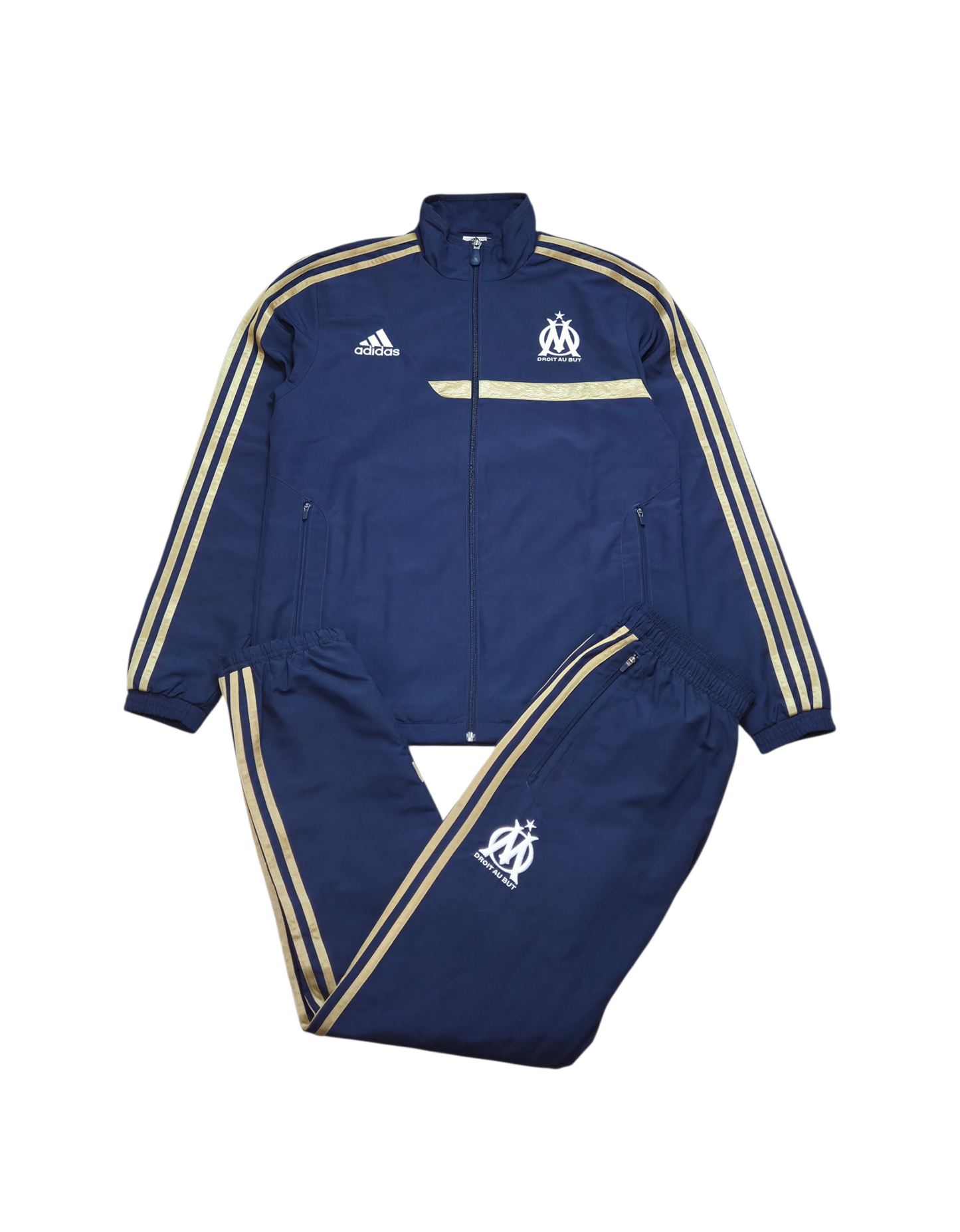 Adidas Olympique Marseille Vintage Trainingsanzug Tracksuit 2013 y2k